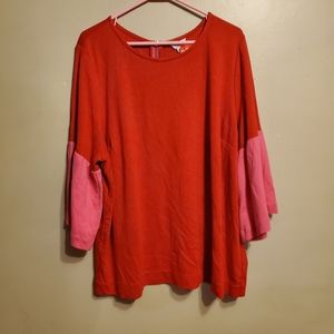 Nwt crown & ivy batwing sleeve top size 2x